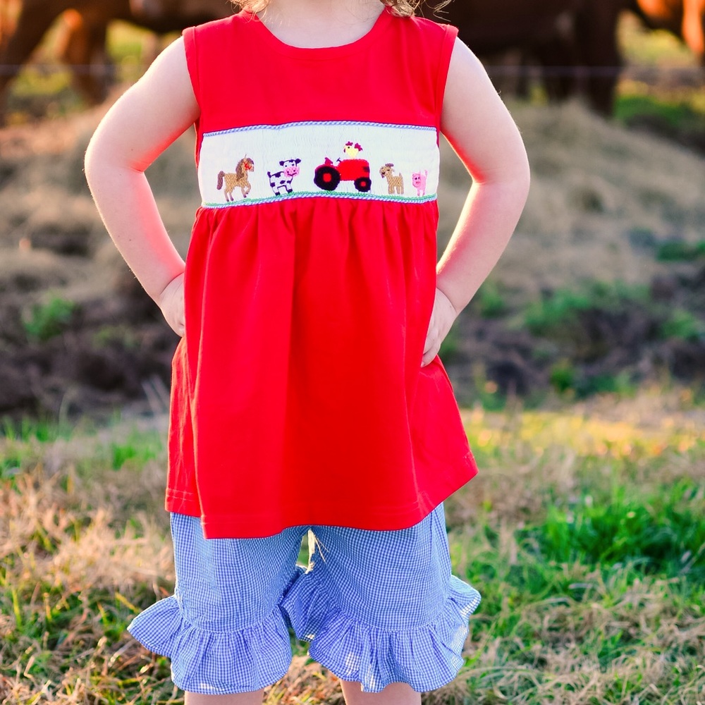 Farm Themed Smock Outfit